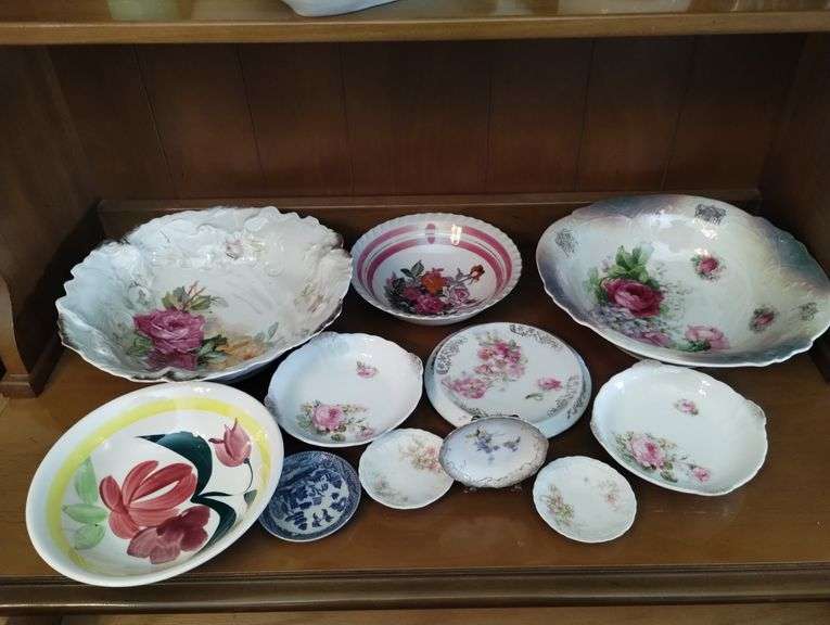 Pickers LOT: European Antique Bowls Plates Floral