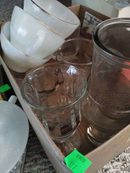 Pickers LOT: Vintage Glass Milk MCM Silver Cake Plate
