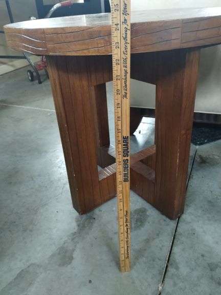 LOT Beautiful Piano Painting Pair Vintage Round End Tables ...