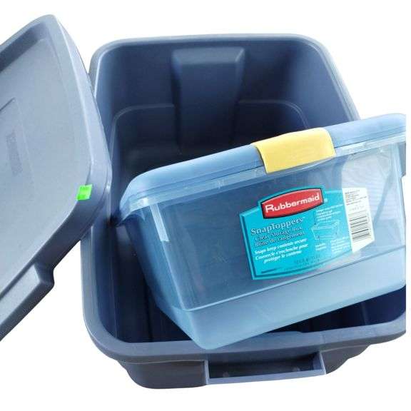 Clean Rubbermaid Totes with Lids