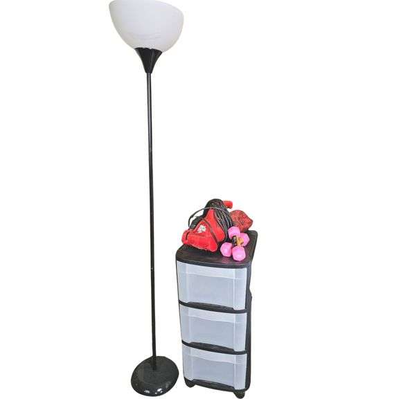 Floor Lamp Red Devil Vacuum Hand Weights 3 Drawer Storage