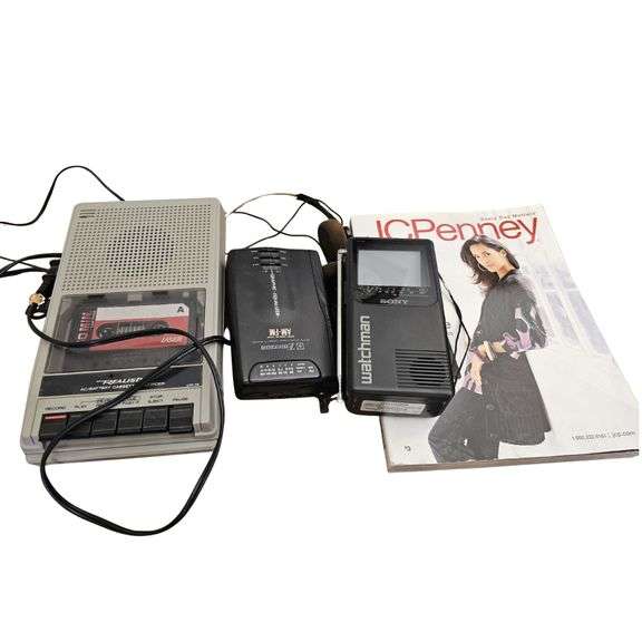 Vintage Electronics SONY Mini TV Walkman JC Penney Catalog +