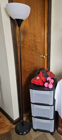 Floor Lamp Red Devil Vacuum Hand Weights 3 Drawer Storage