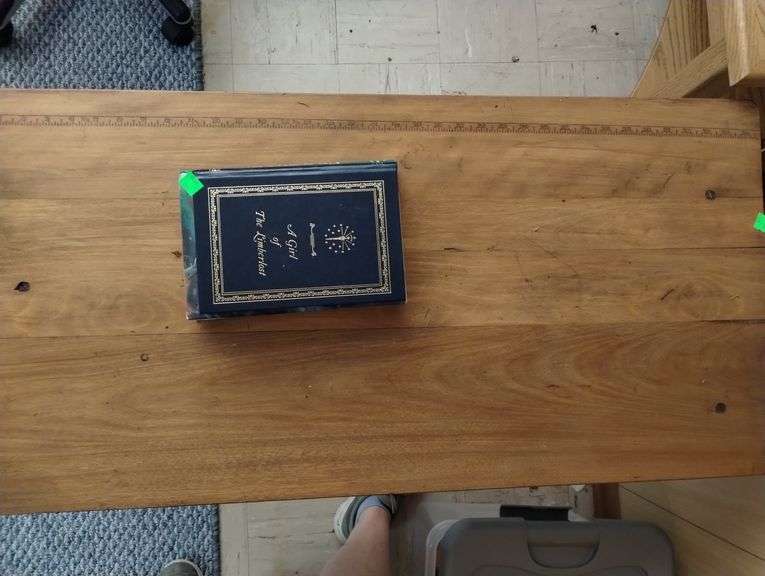 Wooden Sewing Table Built in Measuring + Gene Stratton Porter Books Limberlost