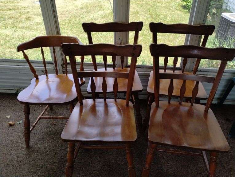 Colonial Style Kitchen Dining Chairs Wood