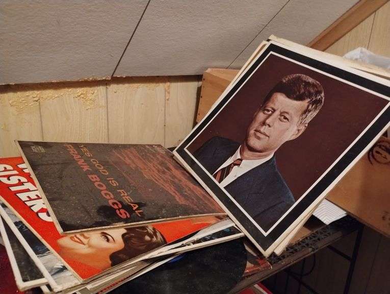 LOT Mixed Records JFK  & Bible on Record