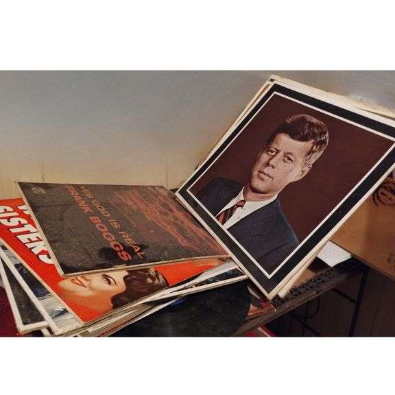 LOT Mixed Records JFK  & Bible on Record