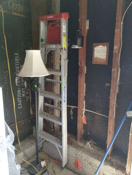 Floor Lamp+ Werner Aluminum Ladder