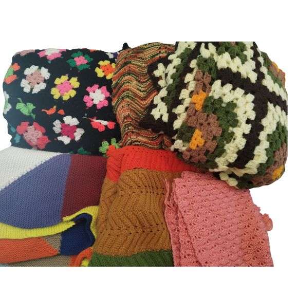 Pickers Lot Afghans Vintage