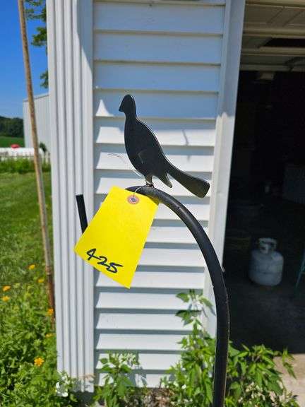 Shepherds Hook Plant Hanger Bird Silhouette