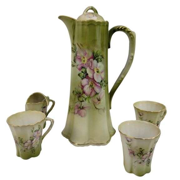Vintage Handpainted Nippon Hot Chocolate Set