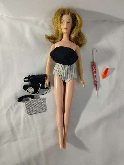 1960s Gilbert Honey West Doll + Barbie Accessories