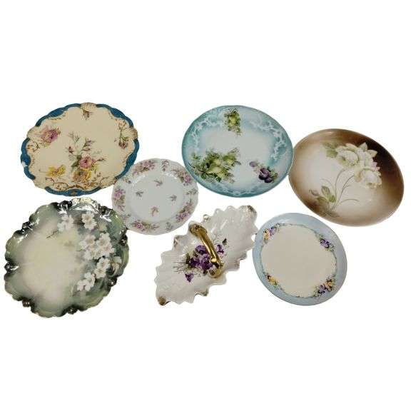 LOT Antique European Porcelain Dishes Plates
