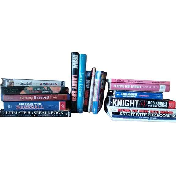 Sports Books Baseball Bobby Knight Larry Bird IU Hoosiers