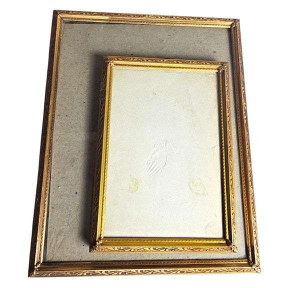 Vintage Gold Metal Photo Frames Ornate