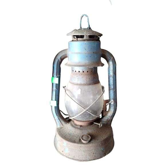 Vintage Dietz Oil Lamp Blue