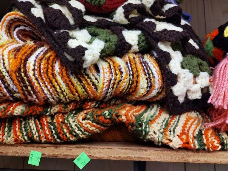 Pickers Lot Afghans Vintage