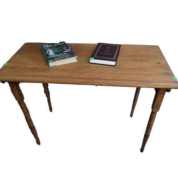 Wooden Sewing Table Built in Measuring + Gene Stratton Porter Books Limberlost