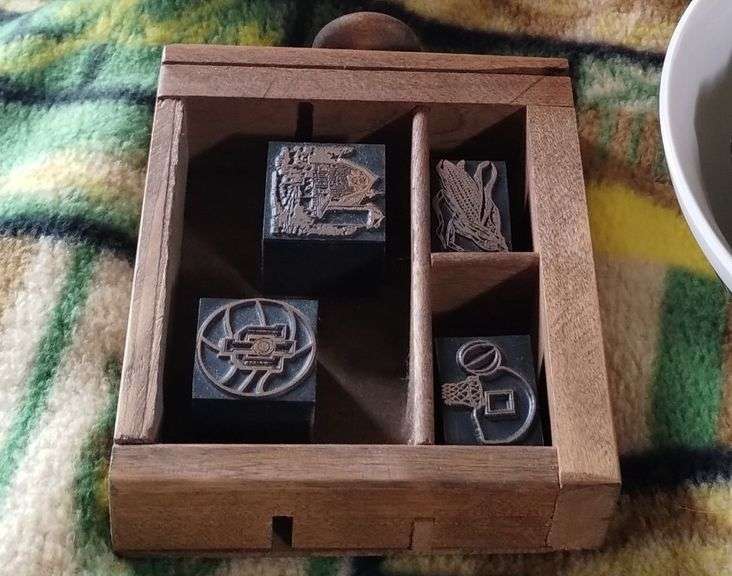 John Deere Decor LOT Tractors Tins Throw Blanket Toothpick Dispenser