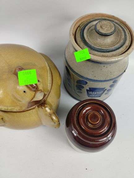 LOT Crocks Heniz 57 & Hen Cookie Jar