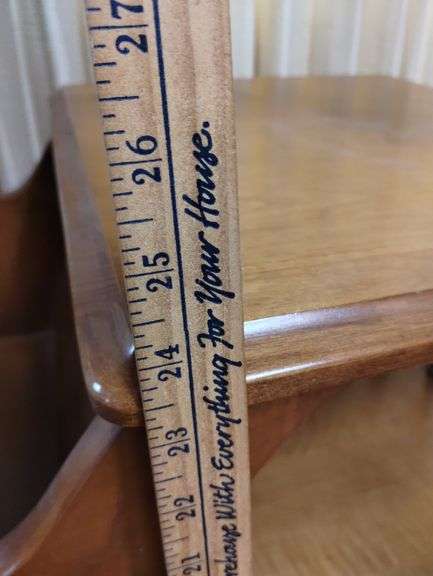 Midcentury Colonial End Table Magazine Rack