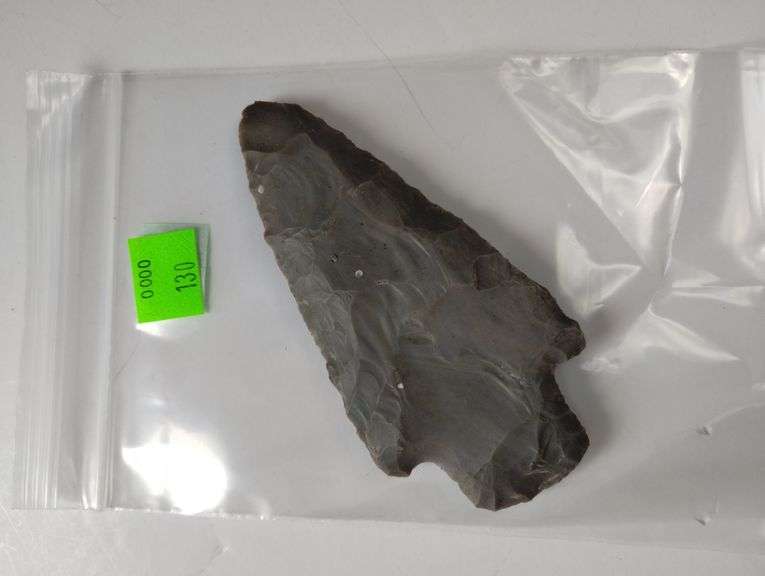 Primitive 4" Stemmed Arrow Head Indiana Native American
