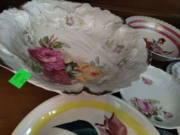 Pickers LOT: European Antique Bowls Plates Floral