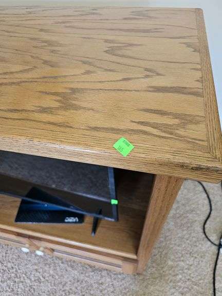 SOlid Wood TV Cabinet + DVD VCR & Hopper Unit (no TV)