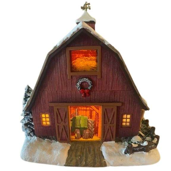 John Deere Barn Hawthorne Village John Deere Collection Lighted House