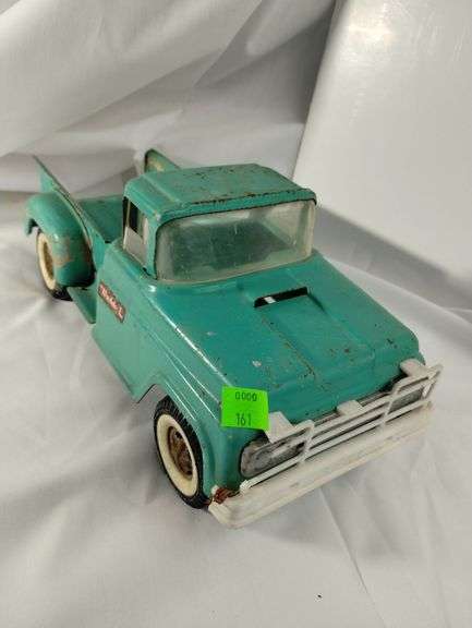 Vintage Pressed Steel Toy Truck Buddy L Aqua Pickup