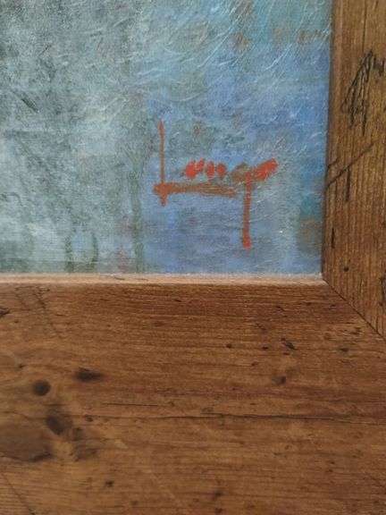36" Framed Print Michael Longo Painting Cabin on Lake + Decor - Bartkus ...