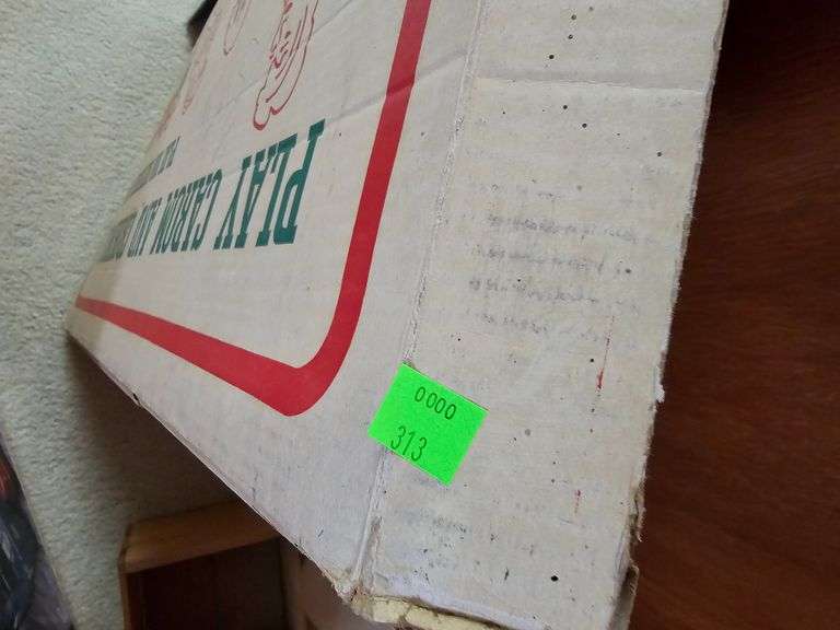 Vintage Carrom Game Board in Box + IU Purdue License Plate