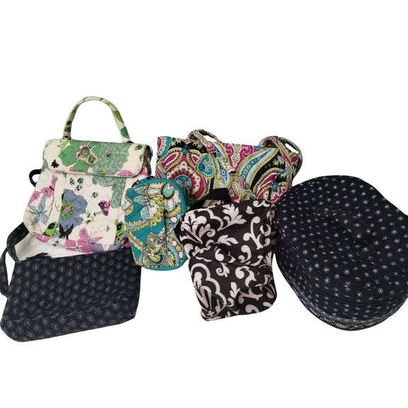 Vera Bradley hand Bag Purse Make Up LOT