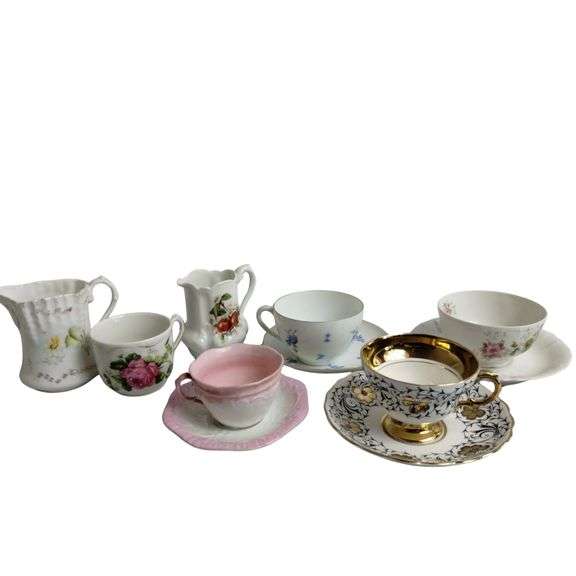 LOT European China Tea Cups Saucers Plates