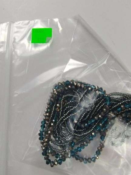 Costume Jewelry Premier Designs Necklace Bracelet Set Multi Strand Blue