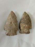 3 Primitive Notched Arrow Heads Indiana Native American
