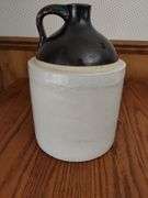 LOT Three Vintage Utility Jugs Crocks Stoneware