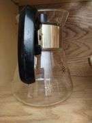 MCM Atomic Vintage Gold Glass Coffee Carafes Mid century Modern