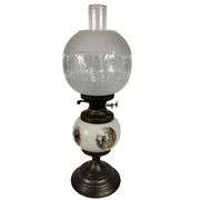 Vintage Parlor Hurricane GWTW Style Lamp Made in UK