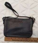 Coach Purse Small Black 5"x7" Leather