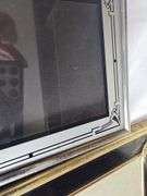 2 Antique Vintage Picture Frames Reverse Painted Art Deco