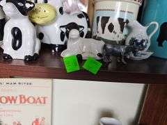 Pickers Lot Home Decor Cows Tins Ceramic Figures