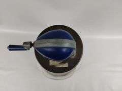 Antique Blow Butter Churn Britain Wood Paddle Glass Jar