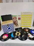 1960s Pop Music Records 45 RPM Tote Box