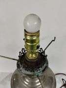 Vintage Aladdin Oil Glass Lamp Convert Electric Milk Glass Shade