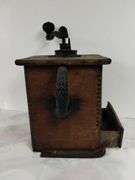 Antique Coffee Mill & Porcelain Vintage Donkey Made in Japan