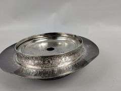 Vintage Communion Glasses Covered Metal Tray