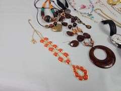 Misc Costume Jewelry LOT Necklaces Watches Bracelets