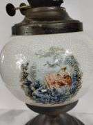 Vintage Parlor Hurricane GWTW Style Lamp Made in UK