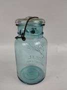 LOT 3 Antique Blue Ball Jars